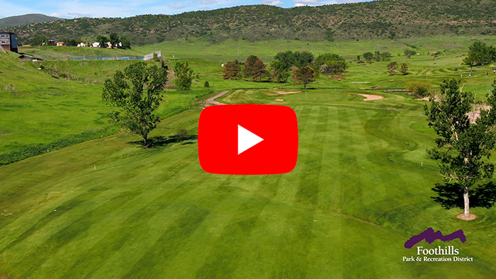 Drone video of hole number 18 at Meadows Golf Club