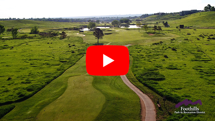Drone video of hole number 7 at Meadows Golf Club